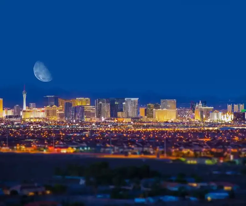 Las Vegas skyline at night