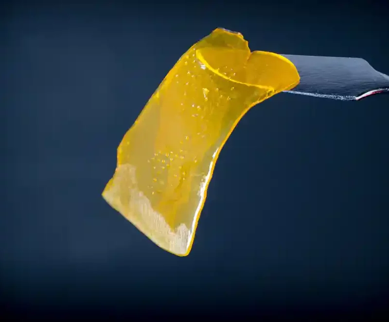 Slice of cannabis wax