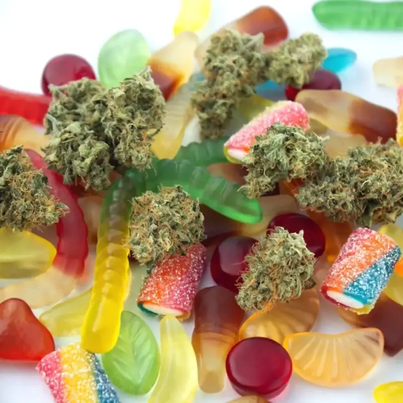 Gummy bears with cannabis